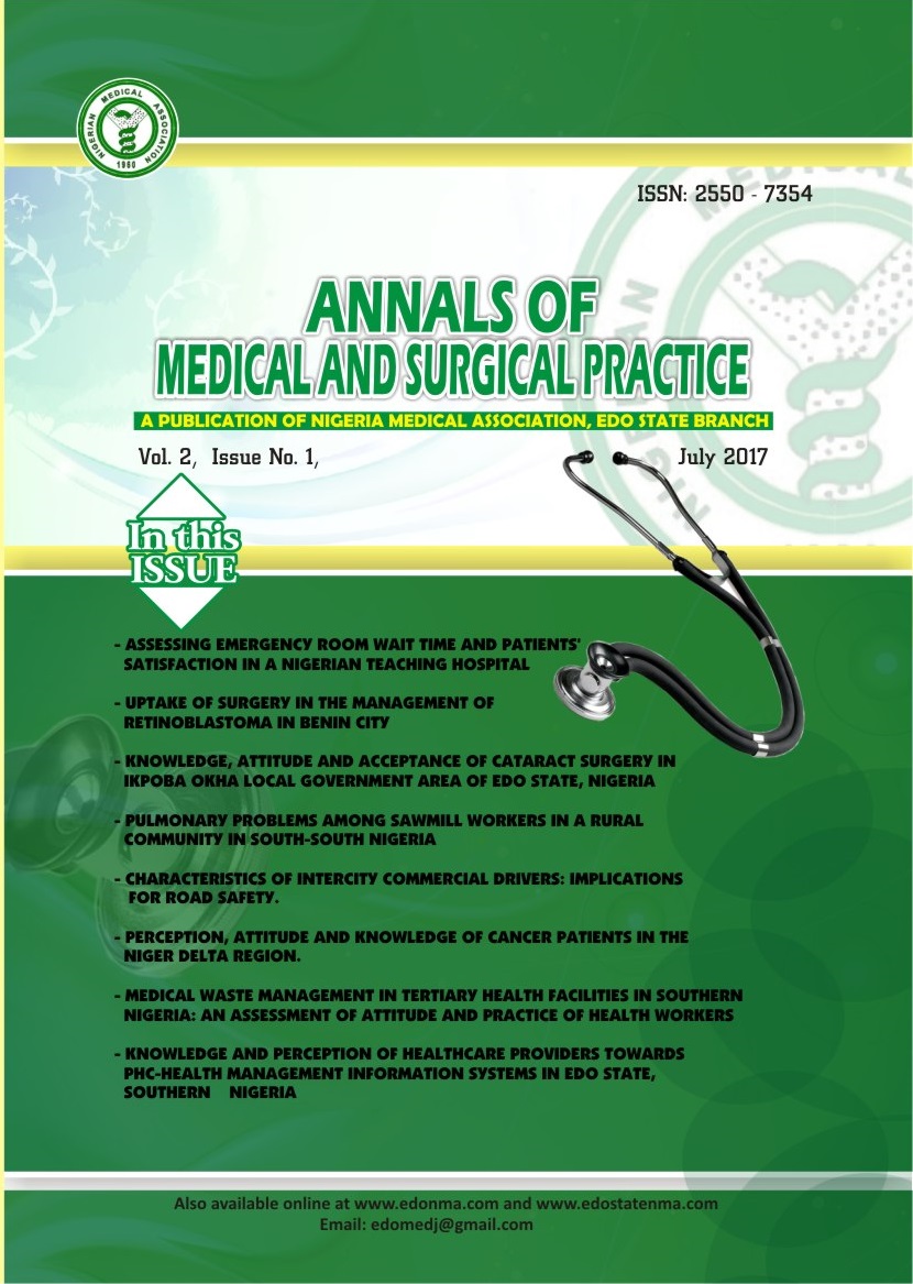 					View Vol. 2 No. 1 (2017): ANNALS OF MEDICAL AND SURGICAL PRACTICE
				